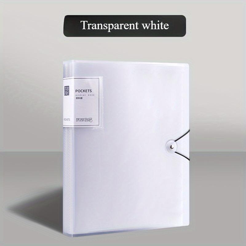 1 Packung, A4 Dokumentenorganisator mit 60 transparenten Fächern - Mehrschichtige Büro- und Schulablage Mappe Schreibtischorganisator Ordner