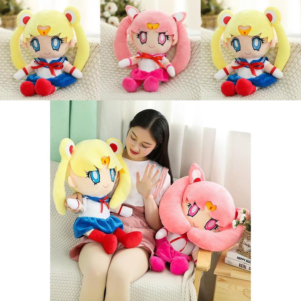 Adorable Sailor Moon Rabbit Cartoon Plush Toy With Soft Pp Cotton Stuffing For Girls