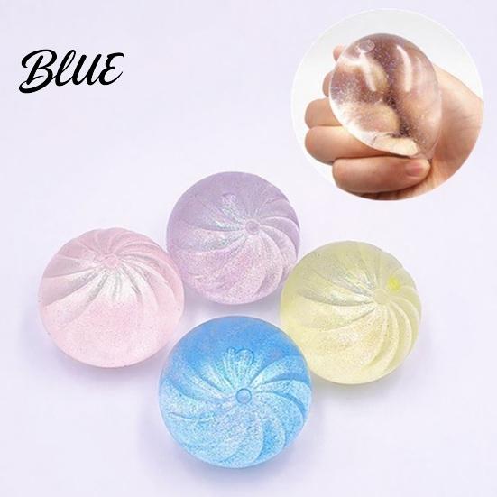 Realistic Bun Toy 1/2/4Pcs Clear Steamed Stress Relief Slow Rising Small Dumpling Compact Reliever Sensory Hand Relaxation Soft Dough Ball Squeeze