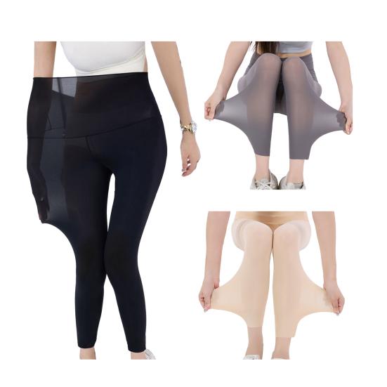 Colanți de Yoga Ultra-Subțiri de Vară Talie Înaltă Protecție UV Femei Mulați Pantaloni Sport Respirabili Elastici Pantaloni de Fitness