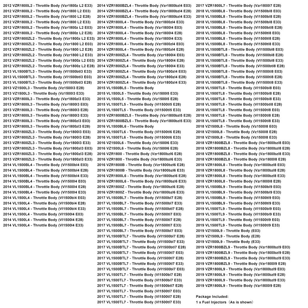 15710-48G00 Fuel Injectors For Suzuki Boulevard M109R C109R M90 GSX-R600