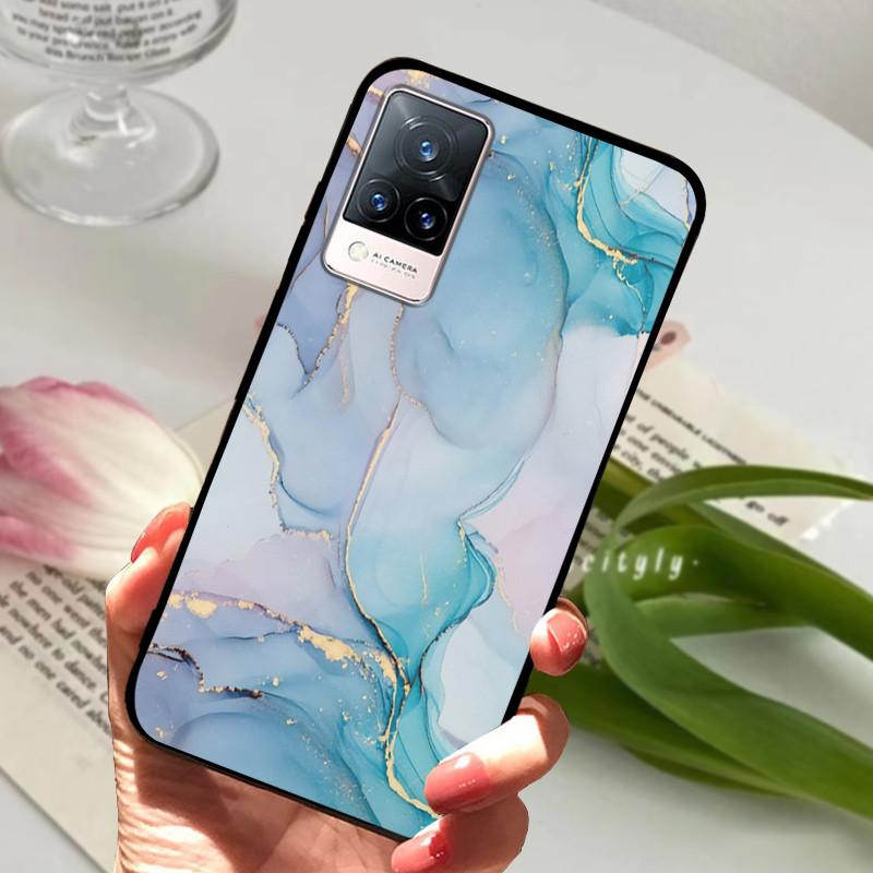 For vivo V21 5G 4G V21E Case Soft Silicone Phone TPU Coque Cover for Vivo V21E v21 V 21e 21 V2050 V2061 Protective Fundas Shell