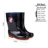 Men's Non-Slip Water-Resistant Work Boots: High-Top, Thick, Durable, Velvet-Lined for Construction and Kitchen Safety