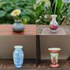 1/12 Puppenhaus Mini Gläser Vintage Keramik Bunte Vase Modell Puppe Hause Wohnzimmer Dekor Spielzeug Micro Landschaft Ornament Szene Prop
