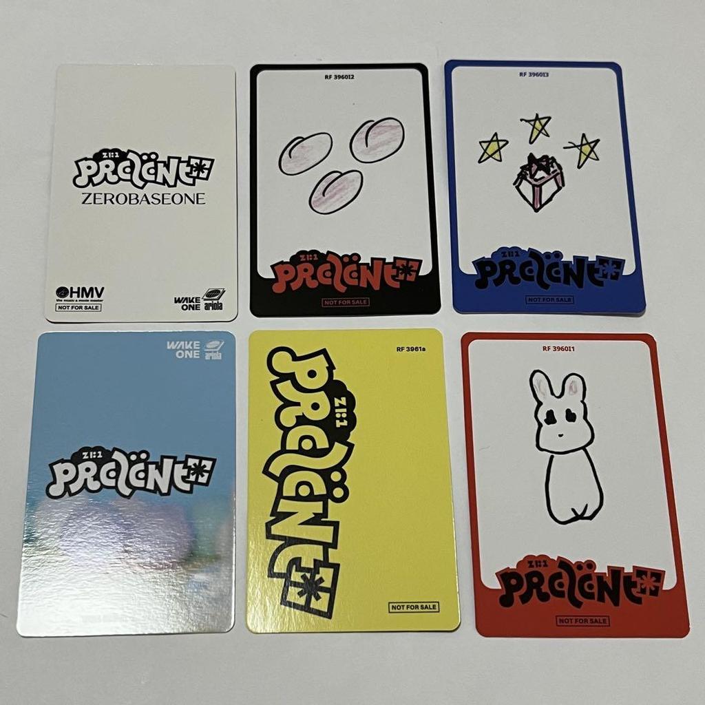 [USED] ZEROBASEONE / PREZENT Anime CD, 6 Yujin trading cards