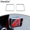 Chrome Rear View Mirror Rain Visor Guard Eyebrow Cover for Jeep Wrangler JK 07+