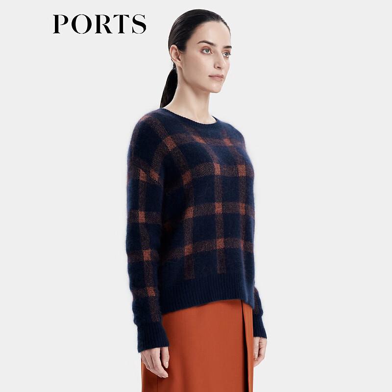 Ports Women's Plaid Jacquard Knit Top