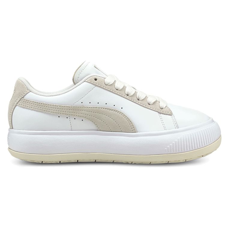 Puma Suede Mayu Leather Platform Low-Top Sneakers Women Sneakers White 382581-05