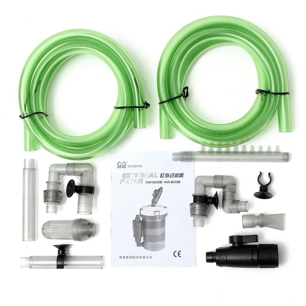 HW-603BL 6W External Canister Filter Table Top Aquarium Fish Tank 400L/h Mini Aquarium External Canister Filter 1Pcs