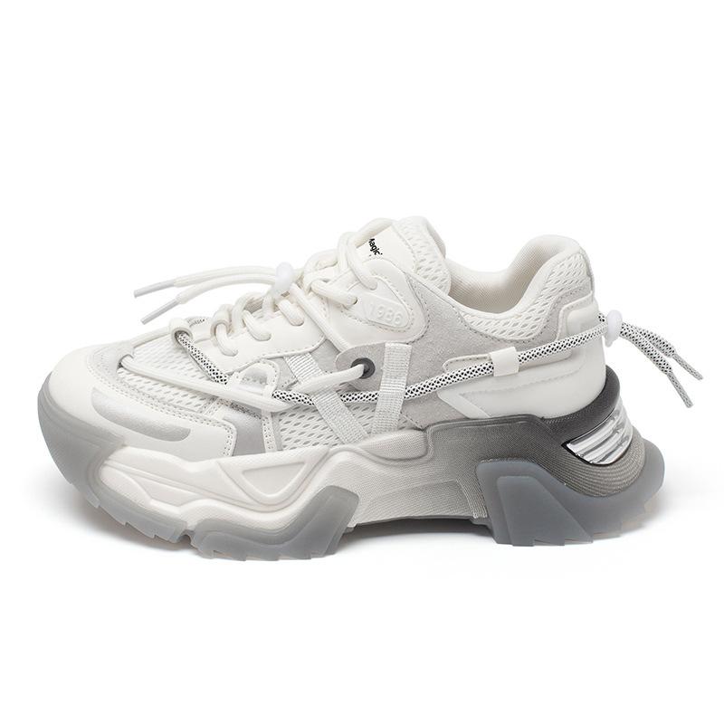 Ogu Shideng Daddy Shoes Women's Autumn 2025 New Fashion Casual Korean Sports Style Platform Sneakers Tide