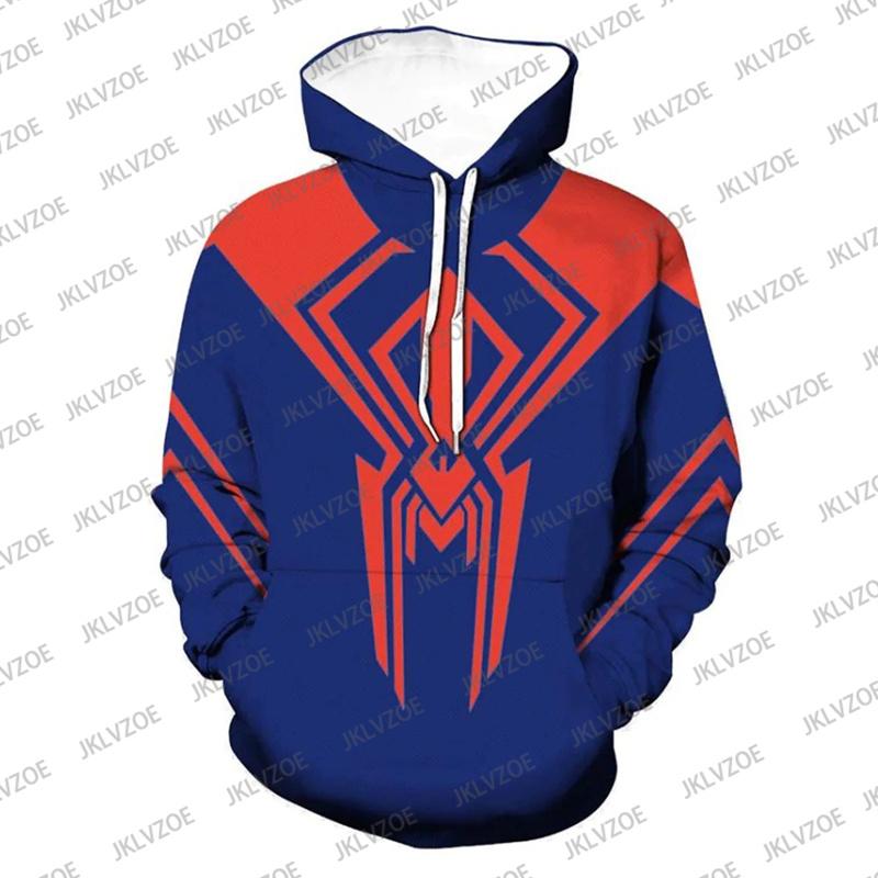 European American Spider Man Muscle Hooded For Men 3D Digital Printed Street Hoodie Harajuku Men Clothing Pullover Sport Hoodies