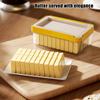 Butter Box With Lid Butter Tray with Lid and Cutter Box Kitchen Knife Cheese Cutter Airtight Rectangular Butter Storage