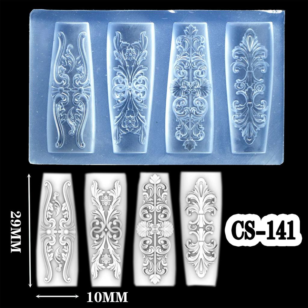 3D Schnitzblume Nagelkunst Form Silikonvorlage für DIY Florale Resin Designs und Kreative Nageldekorationen