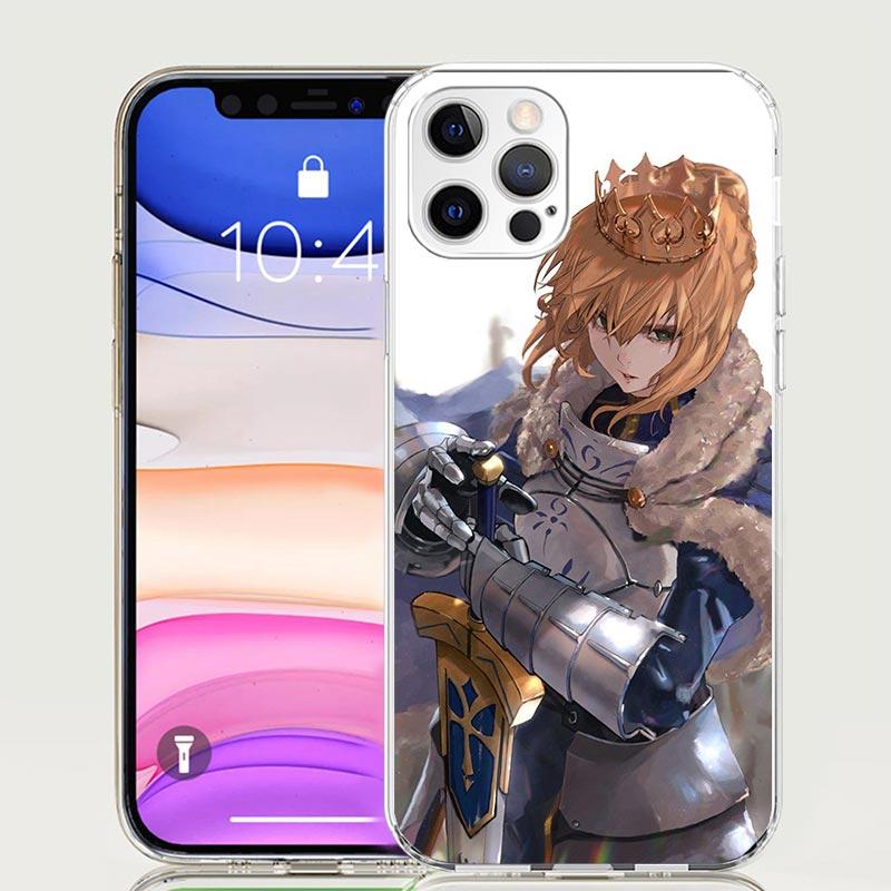 Fate Zero Stay Night Saber Phone Case For iPhone 17 Air 16 15 Plus 11 14 Pro Max 13 Mini 12 7 8 + SE Pattern Art Customized Cove