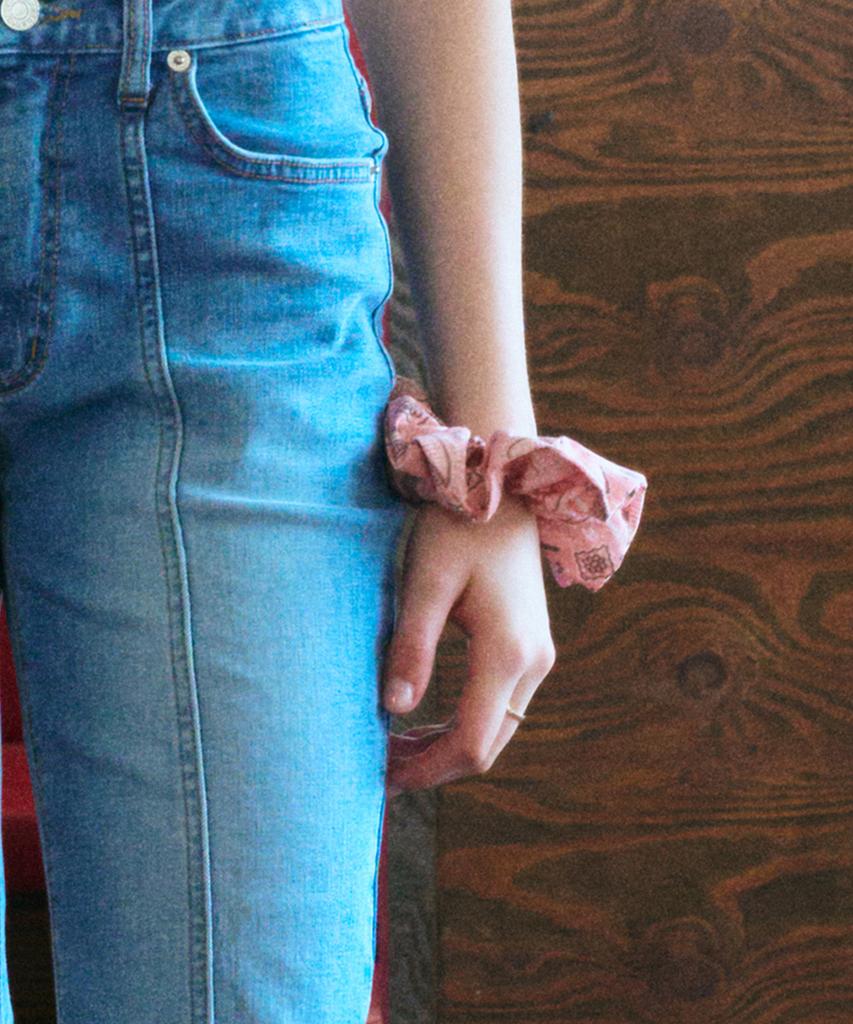 Erer Bandana Scrunchie Pink
