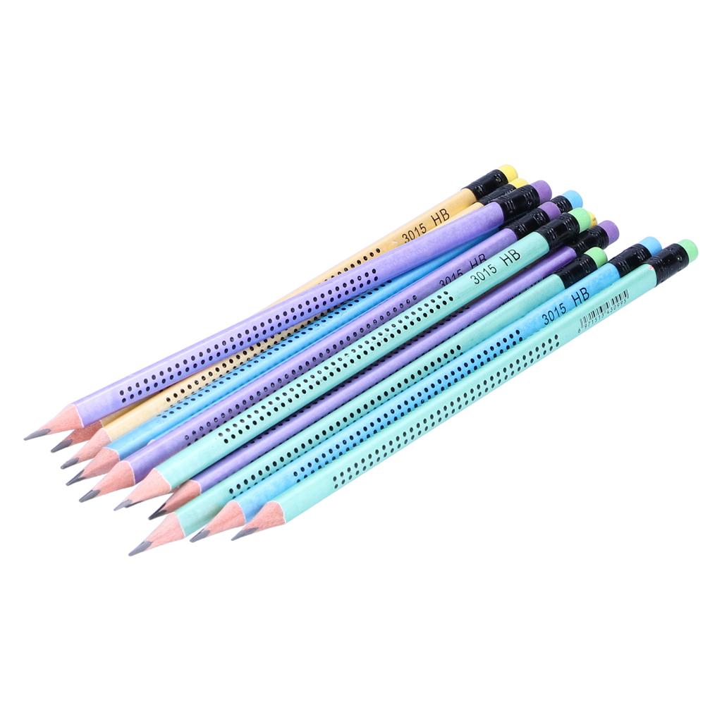 12Pcs Pencil Painting Composition NonSlip Pen Set with Sharpener Stationery Replacement