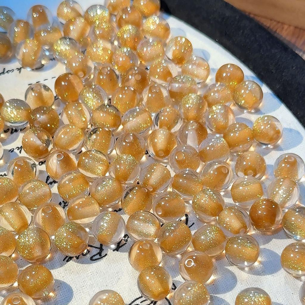 16Mm Soft Heart Filling Dream Starry Sky Fine Flash Cat Eye Resin Loose Beads Handmade DIY Beaded Mobile Phone Chain Accessories