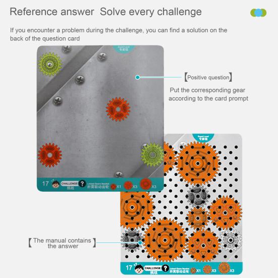 Gear Toys Critical Thinking Puzzle Games STEM Educational Construction Toys Creative Learning Gear Toy Set for Kids