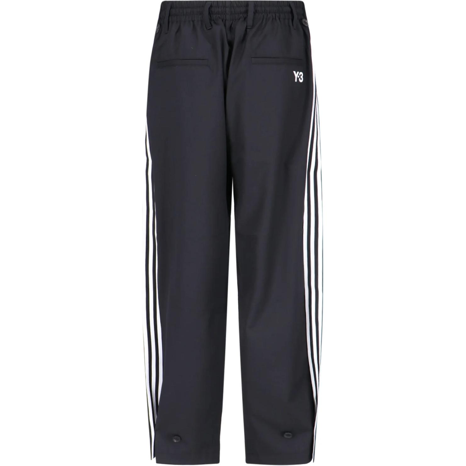 Y-3 Solid Color Mid-Rise Drawstring Loose Casual Pants Men bottoms Black IW7463 S