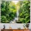 Kanuyee Forest Tapestry Green Landscape Wall Tapestry, Nature Tapestries for Bedroom Ceiling Tapestries Wall Hanging for Bedroom