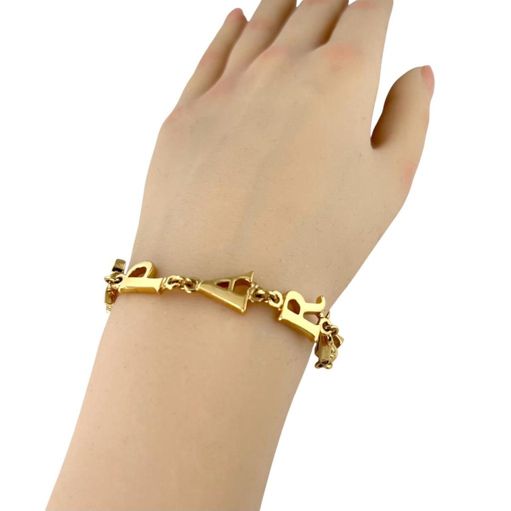 Dior Chain breath Dior Paris bracelet Gold Plated gold unisex Used