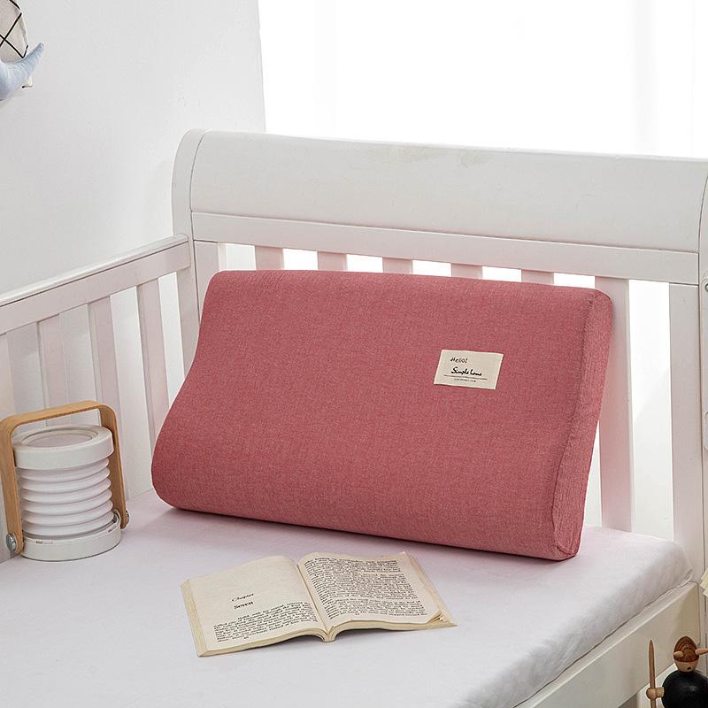 1PC Water Washed Cotton Soft 30x50cm Memory Rubber Pillow Latex Pillowcase Home Supplies Pillow Case Thick Pillow Cover