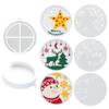 Silicone Resin Molds DIY Craft Christmas Tree Ornament Holiday Party Decoration Creative Gift Making