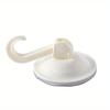Strong Adhesive Suction Cup Hooks - No Drill Wall Hooks for Bathroom, Kitchen, Door - Durable PVC Plastic Multi-Purpose Storage Organizer