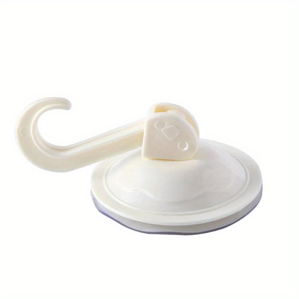 Strong Adhesive Suction Cup Hooks - No Drill Wall Hooks for Bathroom, Kitchen, Door - Durable PVC Plastic Multi-Purpose Storage Organizer