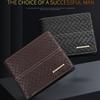 New PU Leather Men's Wallet Multi-slot Large Capacity Money Bag Black Coffee Card Holder Wallet Men Male