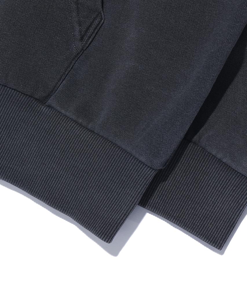 Annoyed Pigment Lettering Hooded Sweat Zip-Up Lq1Tu076_Charcoal_2