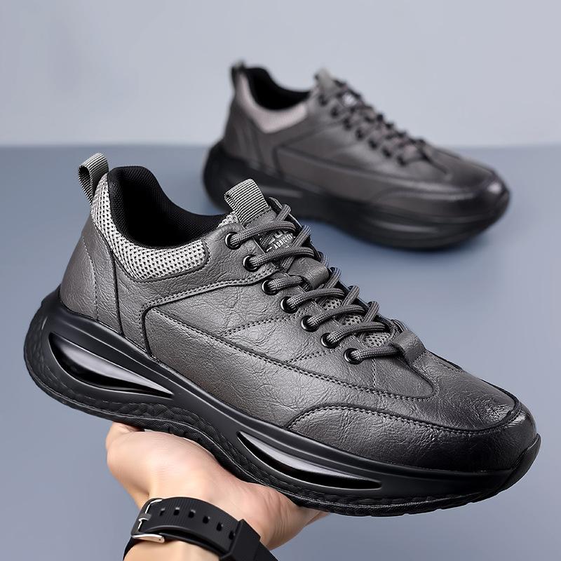 Men's shoes spring and autumn trendy shoes 2025 new fashion men's casual sports leather shoes men's business casual shoes