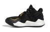 Deep Threat Comfortable And Trendy Breathable Mid Top Children's Basketball Shoes Black Gold FX8644