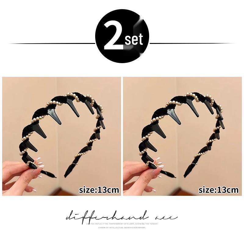 2025 Women's Luxury Pearl Skull Headband: Stylish Fashion Accessory for Face Washing