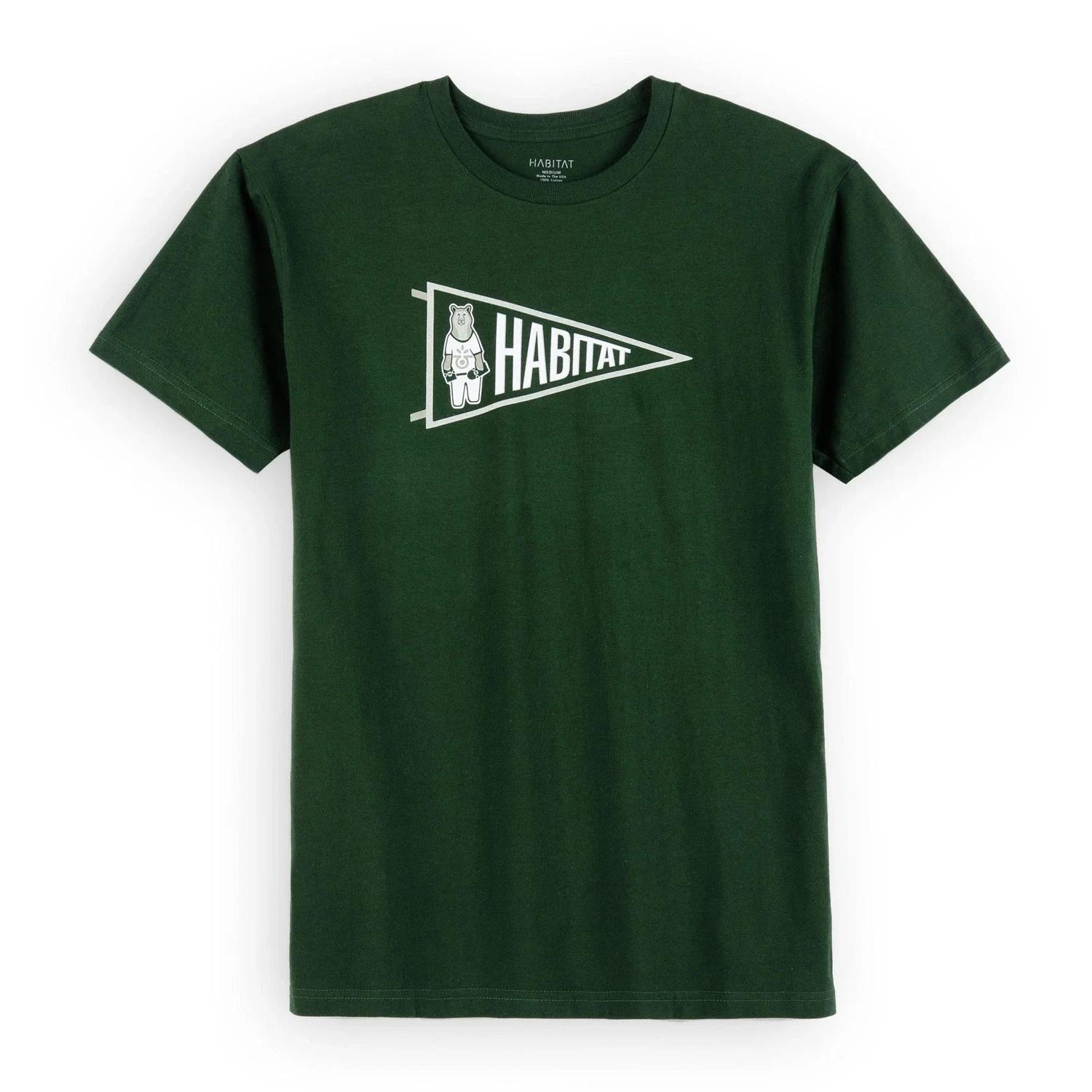 Habitat Skateboards Shirt Collegiate Green M