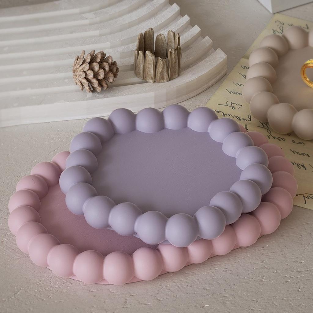 Set of 6 Epoxy Mould for Plate Silicone Coaster Making Moulds Cup Mat Mold Geometric Shaped Jewelry Storage Tray Molds