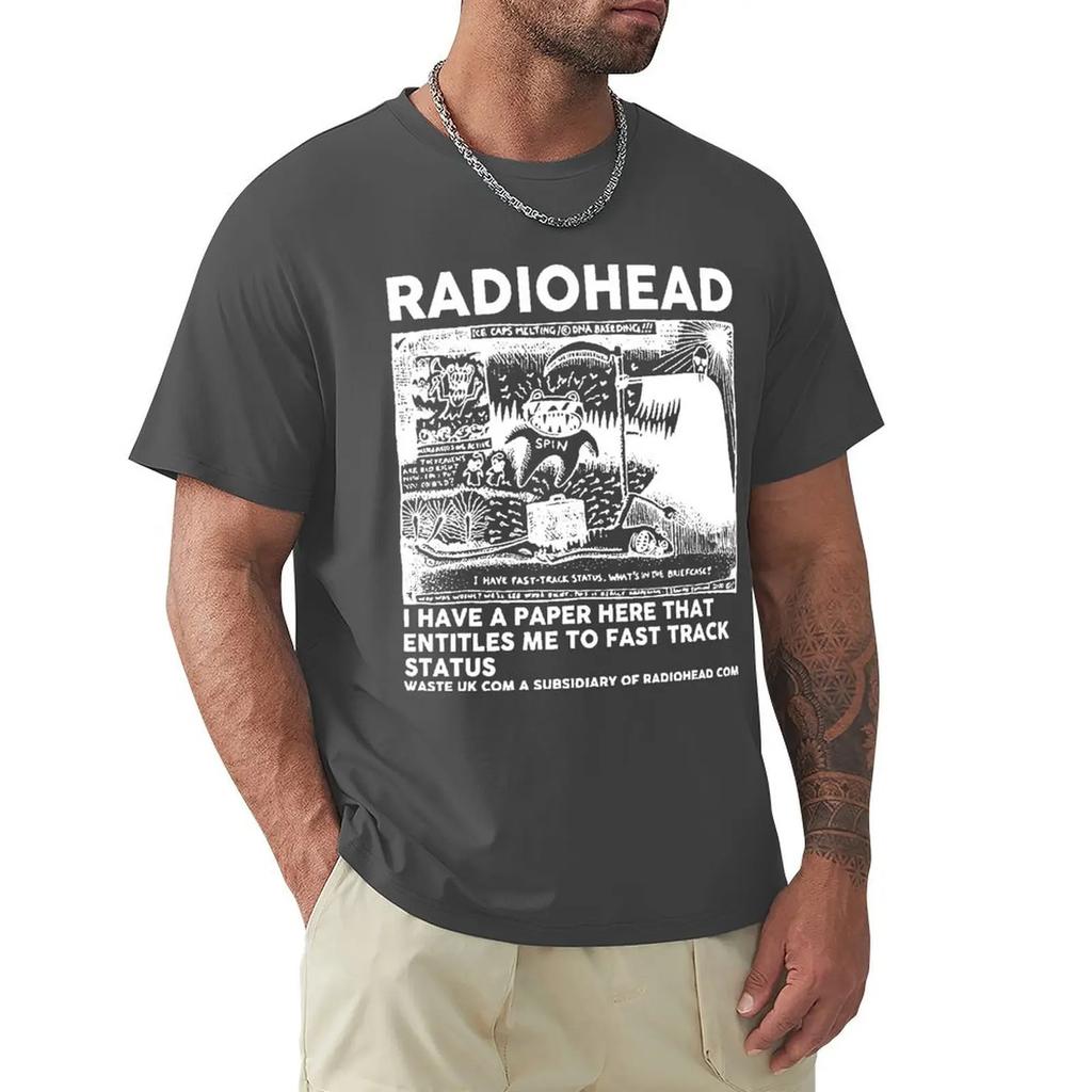 NEU Radiohead North America Tour 2024 T Shirt Men Concert Tee Tshirt Men's Basic Short Sleeve T-Shirt