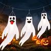 Lightweight Wind Decorations 44 Inch Halloween Hanging Ghost Windsock, White Flying Ghosts Flag Scary Yard Socks for Tree, Outdoor Patio, Party Decor