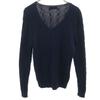 POLO RALPH LAUREN Long sleeve V-neck cable knit L Navy sweater Men's Used