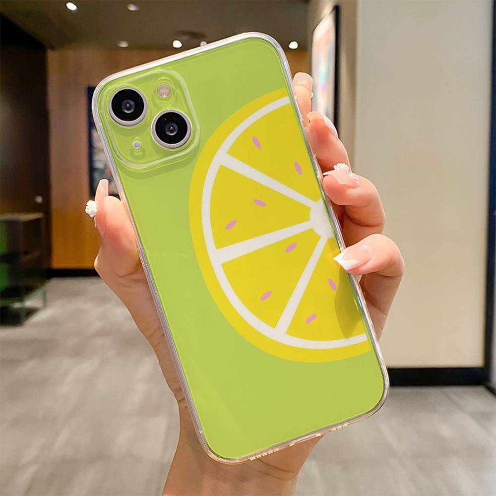 Summer Fruit Phone Case For iPhone 17 16e 16 15 14 13 12 11mini Pro Max X XR XSMAX 8 7 Air Plus Soft Cover
