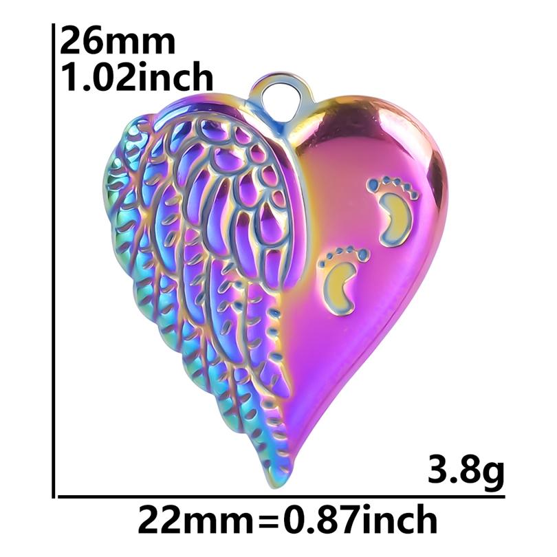 5pc Fashion Love Evil Eyes Colorful Stainless Steel Pendant Handmade Pendants Necklace Materials DIY Sword Accessories Findings