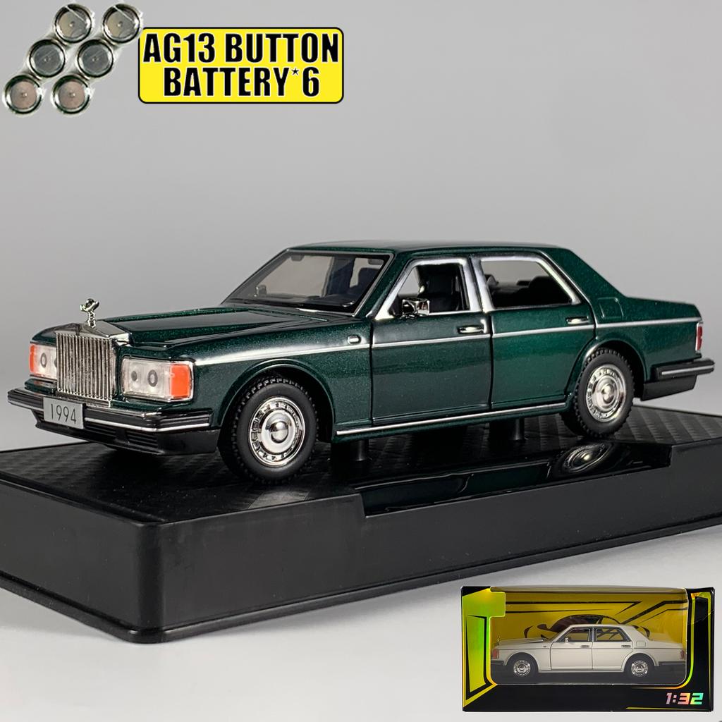 1:32 1994 Rolls Royce Silver Spur Limousine Alloy Metal Diecast Model Car Home Computer Desktop Display Ornament Mini Adult Gift