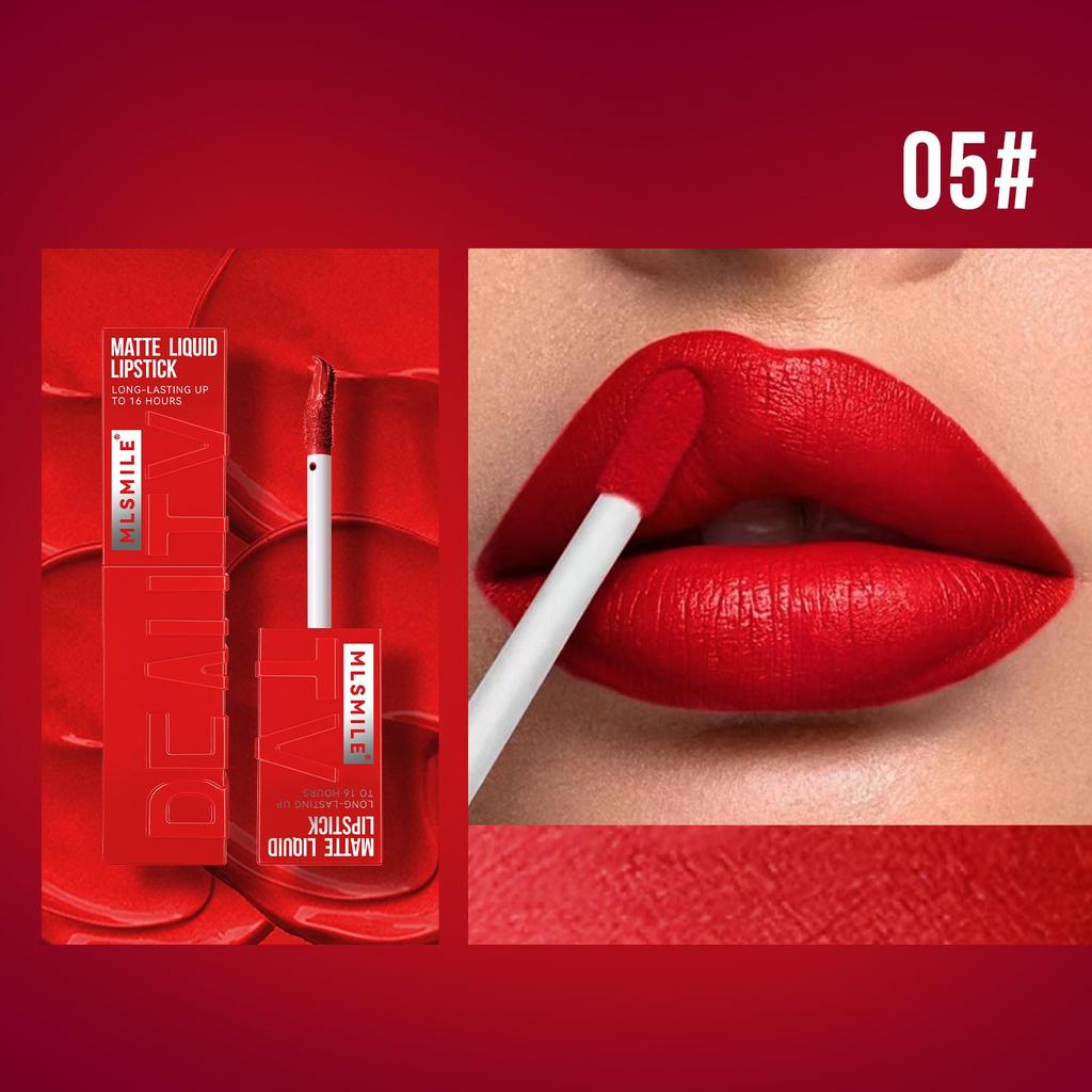 Velvet 6-Color Matte Lip Glaze - Non-Stick, Waterproof, Long-Lasting, Fade-Resistant Lipstick