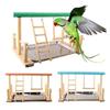 Wood Parrot Drabina Huśtawka Stojak Okoń Plac zabaw Pet Cockatiel Kojec Zabawka