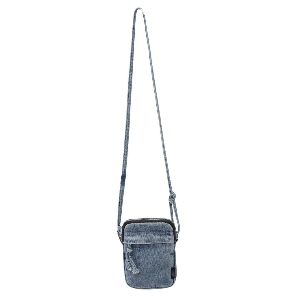 Japanese denim mobile phone bag zipper small bag casual retro shoulder messenger bag bag female