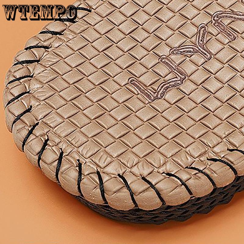 WTEMPO Sommer Herren Flip-Flops Persönlichkeit Leichte Outdoor Weiche Sohlen Rutschen Rutschfeste Indoor Slipper Strandschuhe