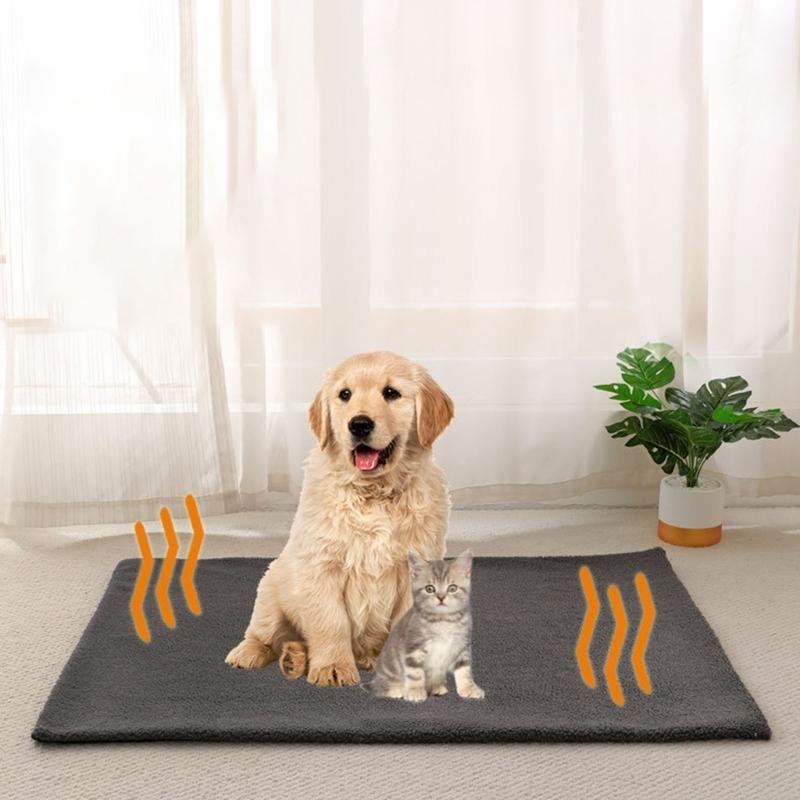 Removable Pet Sleeping Mat Self Heating Dog Bed Mat for Small Medium Dogs Cats Comfortable House Accessory Anti Slip