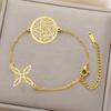  Classic Tetragrammaton Pentagram Bracelets Stainless Steel Wicca Witch Knot Bracelet for Women Solomon Amulet Jewelry