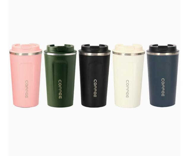 Customization Best-selling 304 Stainless Steel Second-generation Embossed Coffee Cup Office Travel Cup Portable for Outdoor Use 380 ml белый