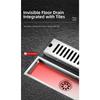 Embedded Flush Installation Bathroom Floor Drain Rectangular Drain